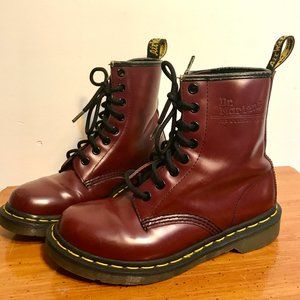 Dr. Martens 1460 Maroon Cherry Red Doc Docs Boots